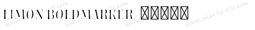 Limon BoldMarker字体转换
